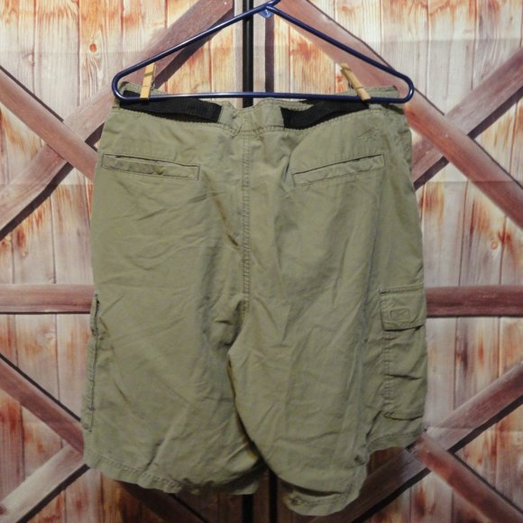 Horny Toad Mens Belted Cargo Shorts~Cotton blend~EUC~LG~Hiking~camping - Picture 2 of 5